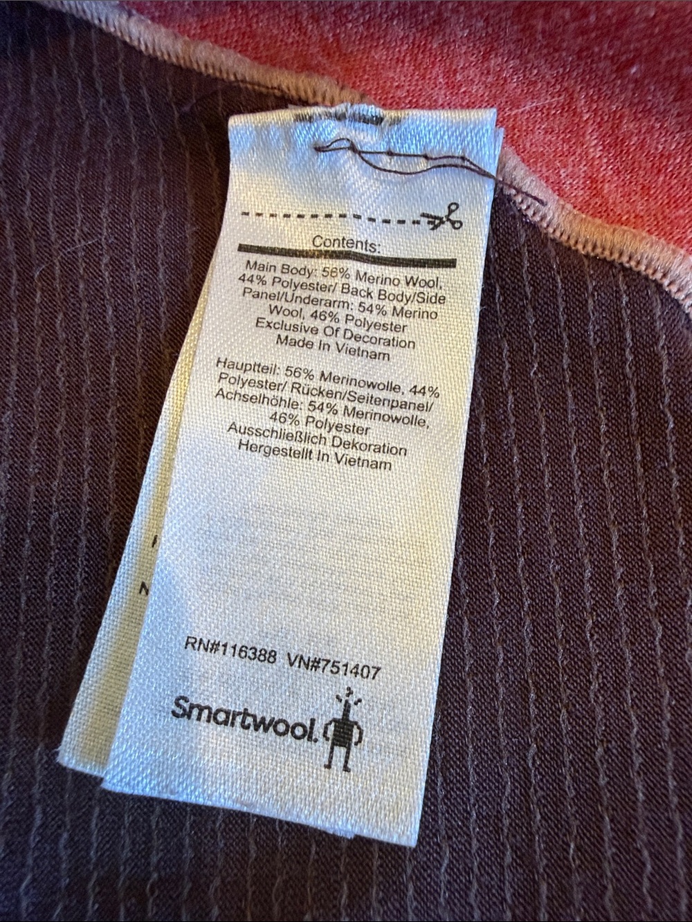 Smartwool Women’s Heathered Orange Crewneck Sweater - Picture 2 of 4